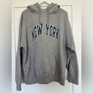 Brandy Melville Gray New York Hoodie -OS